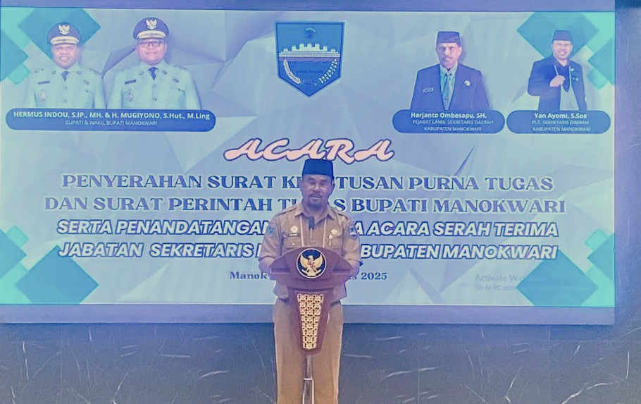 Pelantikan PLT Sekda Manokwari