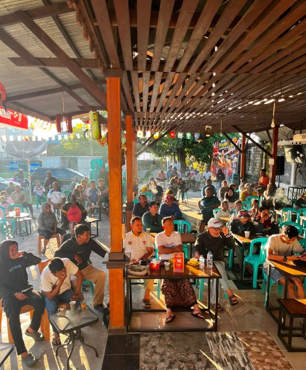 lewat nobar piala dunia polda papua barat1